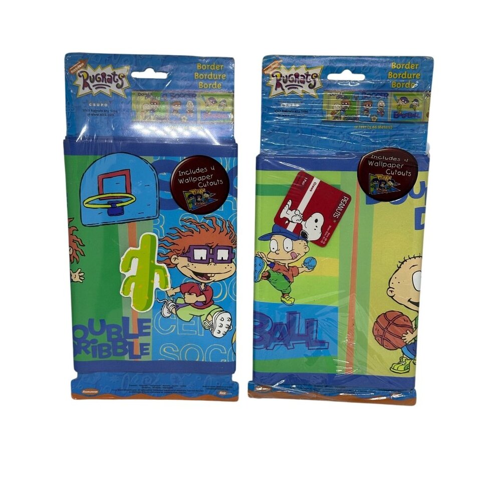 VTG Rugrats Sports Wall Décor Cutouts Soccer Basketball Baseball 90s‎ Kids Room